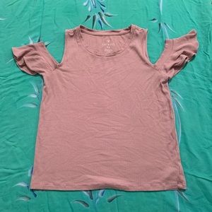 American Eagle Shoulder Cut Out Shirt